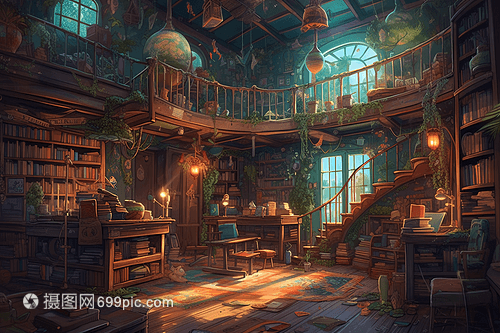 吉卜力風格圖書館 場景設施工程服務全解析